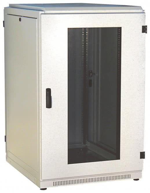 Actual product image Schweitzer Cabinet - Light gray, RAL 7035 - 24U - 48.3 cm (19") (24 RU, 19 inch rack)