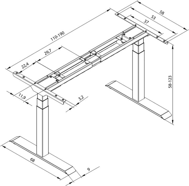 Immagine prodotto tectake Telaio della tabella
