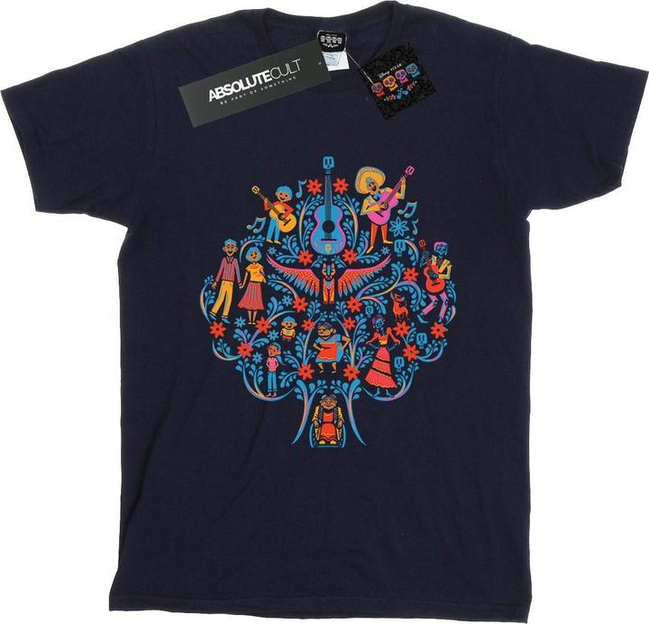 Actual product image Disney Womens/Ladies Coco Tree Pattern Cotton Boyfriend T-Shirt (3XL)