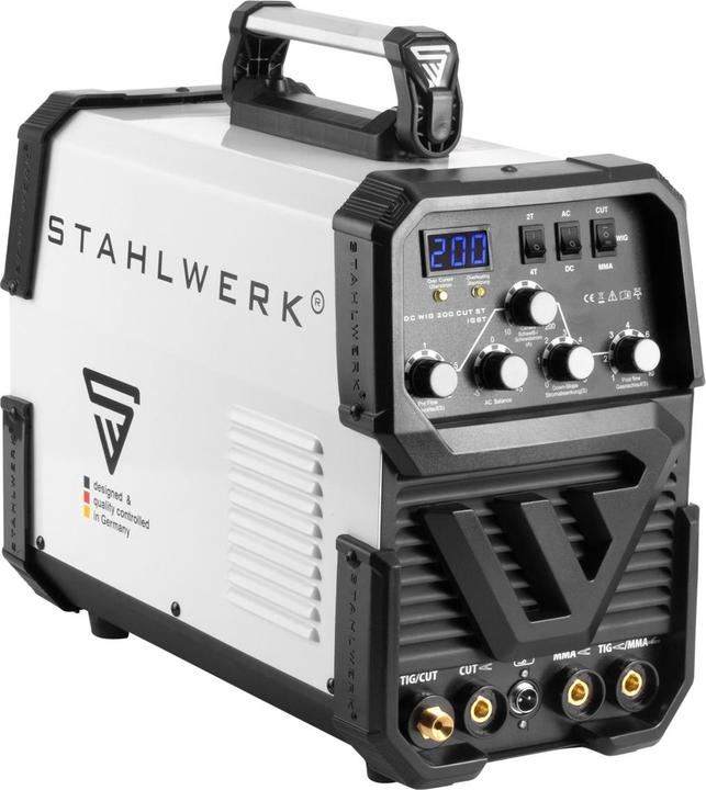 Produktbild Stahlwerk Schweissgerät AC DC Wig 200 ST IGBT mit Plasmaschneider Vollausstattung