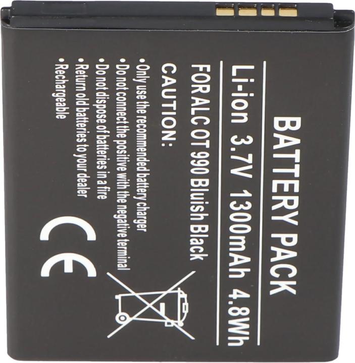 Produktbild Alcatel AkkuOne Touch 918D Akku CAB32A0001C1, CAB31P0000C2, CAB31P0000C1, BY71, TLIB37A