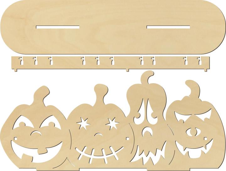 Actual product image VBS Wooden pumpkins, lightable