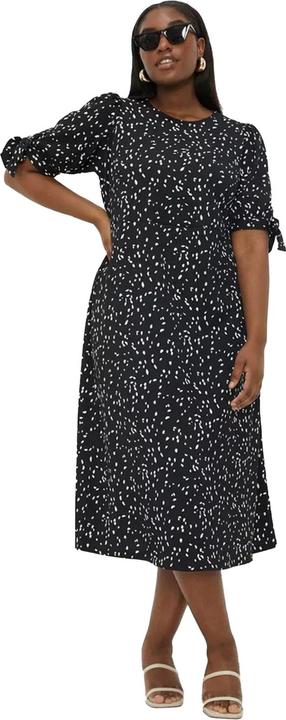 Immagine prodotto Dorothy Perkins Vestito Midi Plus A Pois Maniche a Cravatta Donna (50 D)