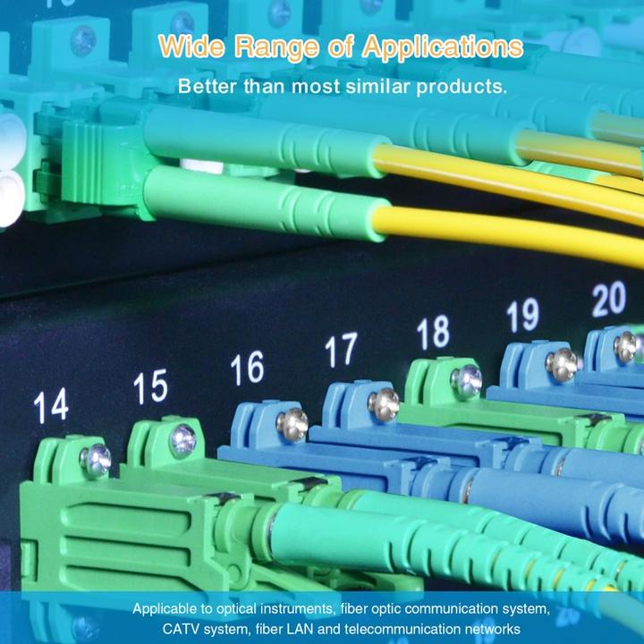 Immagine prodotto Helos cavo in fibra ottica E2000® APC (LSH) / LC Duplex 9/125 OSm OS2 giallo 0,5 m (UTP, CAT6, 0.50 m)