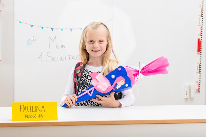Produktbild Folia Geschwister-Schultüten-Rohlinge bunt