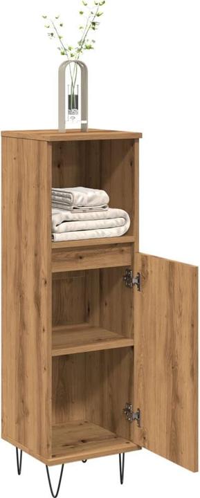 Actual product image VidaXL Bathroom cabinet Midi cabinet Bathroom cabinet Bathroom furniture Cabinet Artisan oak (30 x 30 x 100 cm)