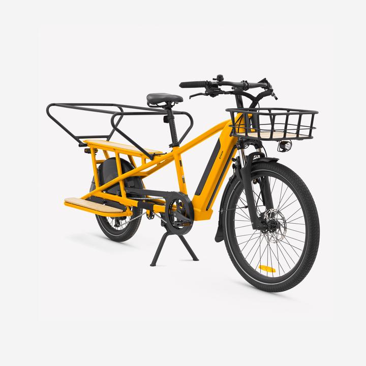 Image du produit Btwin Vélo utilitaire électrique Cargobike R500E Longtail V2 jaune