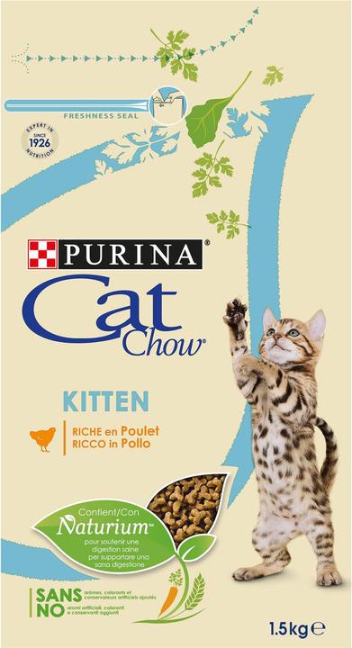 Actual product image Cat Chow Kitten 1,5kg (Puppy + kitten, 1 pcs., 1500 g)