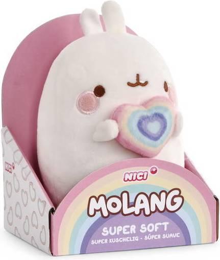 Immagine prodotto NICI Molang di peluche con cuore arcobaleno (16 cm)