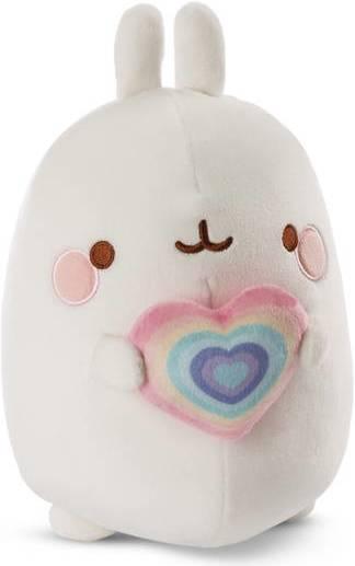 Immagine prodotto NICI Molang di peluche con cuore arcobaleno (16 cm)