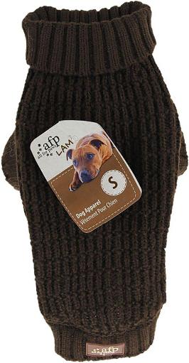Actual product image All for Paws Knitted Dog Sweater Fishermans Brown M 30.5CM - (632.9134) (M, Dog jumper)
