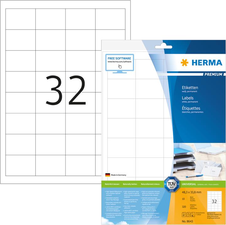 Productafbeelding HERMA Universele etiketten A4