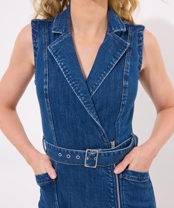 Produktbild Joe Browns Asymmetric Zip Belted Sleeveless Denim Dress (16)