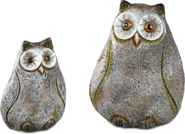 Actual product image Formano Rustic owl set of 2 (11 x 15 cm)