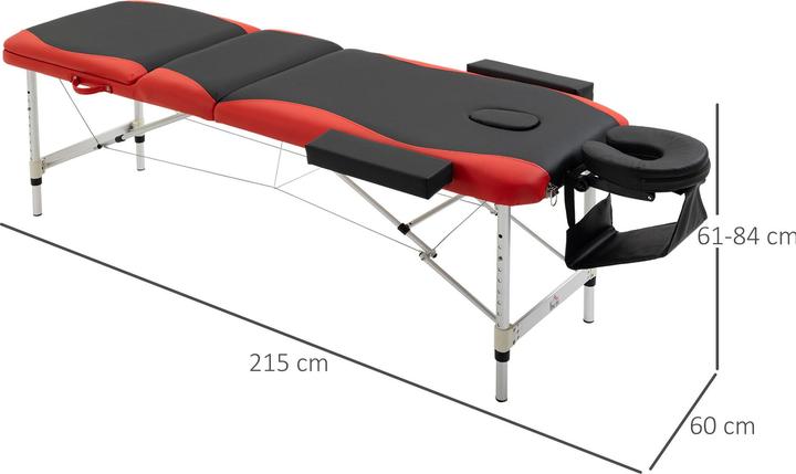 Immagine prodotto Homcom Lettino da massaggio Struttura in alluminio leggero, pieghevole, imbottito