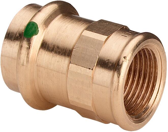 Actual product image Viega adapter 22 mm x 1/2 inch bronze (298,067) (Pipe fitting)