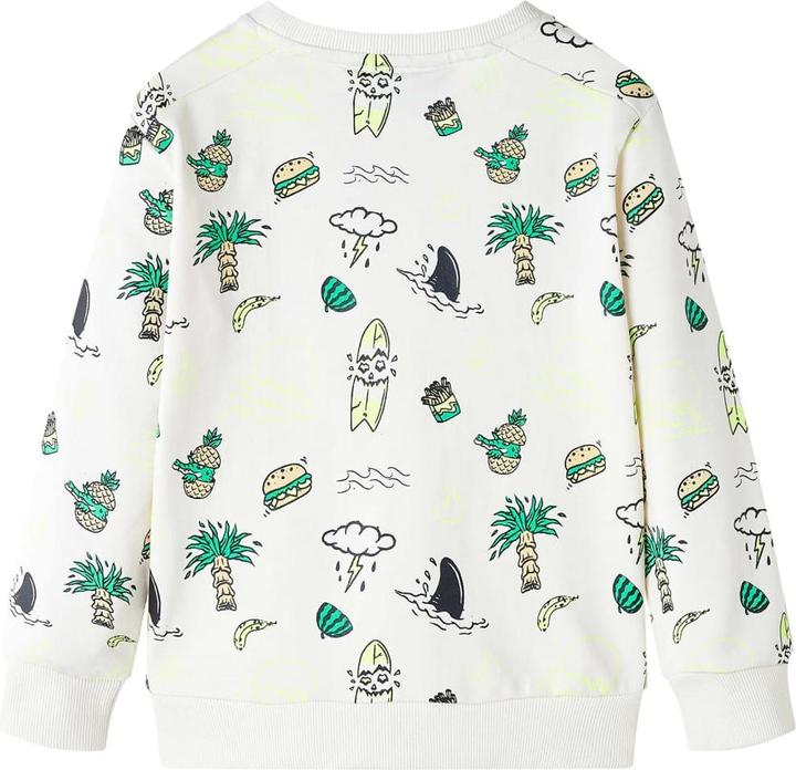 Produktbild VidaXL Kinder-Sweatshirt Helles Ecru 128,Material: 80 % Baumwolle (128)