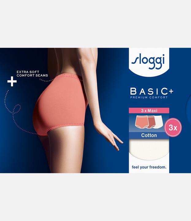 Immagine prodotto Sloggi Unterhose BASIC+ MAXI Damen-Slip 3er Pack (42, confezione da 3)
