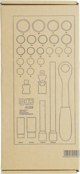 Productafbeelding BGS Werkplaatswagen inzet 1/3: doppenset | 12,5 mm (1/2") | 27-delig.
