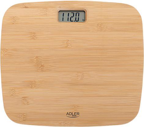 Produktbild Adler Bathroom Bamboo Scale AD 8173 Maximum weight (capacity) 150 kg, Accuracy 100 g (150 kg)
