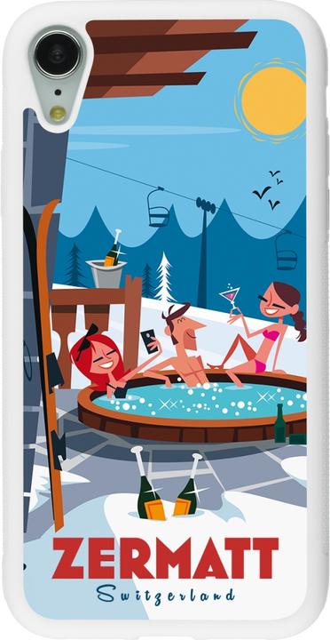 Image du produit PhoneLook Coque Silicone rigide blanc Zermatt Mountain Jacuzzi (Apple iPhone XR)
