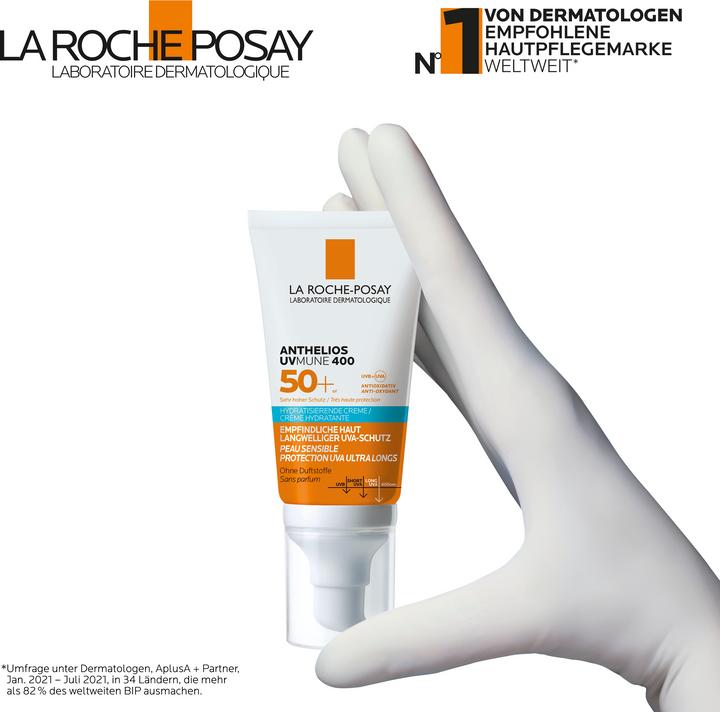 Image du produit La Roche Posay Anthelios Crème Hydratante 50+ (Crème solaire visage, SPF 50+, 50 ml, 80 g)
