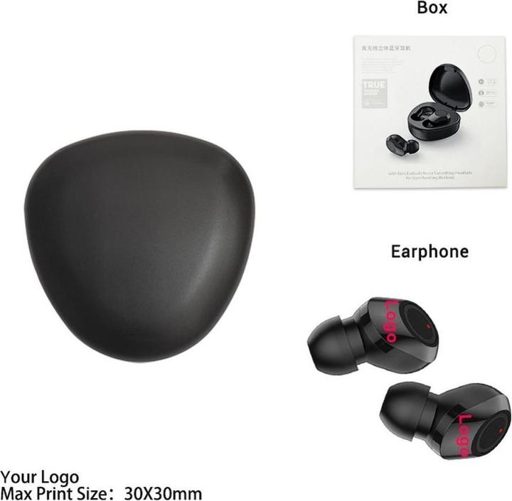 Produktbild OEM Wireless headphones Wireless earphones bluetooth TWS + docking station M9 black (4 h, Kabellos)
