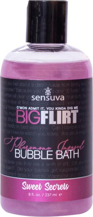 Sensuva Big Flirt Pheromone Bubble Bath Sweet Secrets 237 ml (237 ml, Schaumbad)