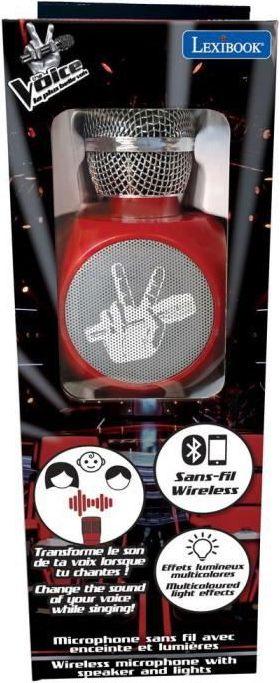 Actual product image Lexibook The Voice Bluetooth Karaoke Microphone with Built-in Speaker, Lights and Voice Change