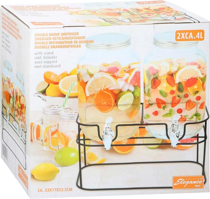 Actual product image Cuisine Elegance Drink Disp with stand 4Lx 2pcs