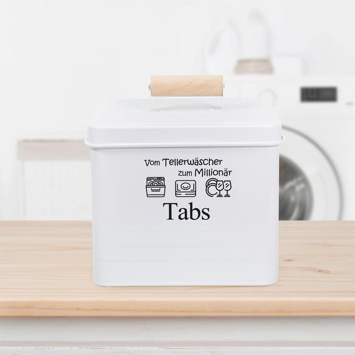 Image du produit HTI-Living Boîtes de rangement pour les pastilles pour lave-vaisselle et la lessive en poudre (18 x 16 x 23 cm, 18 x 15.5 x 15 cm, 6 l)