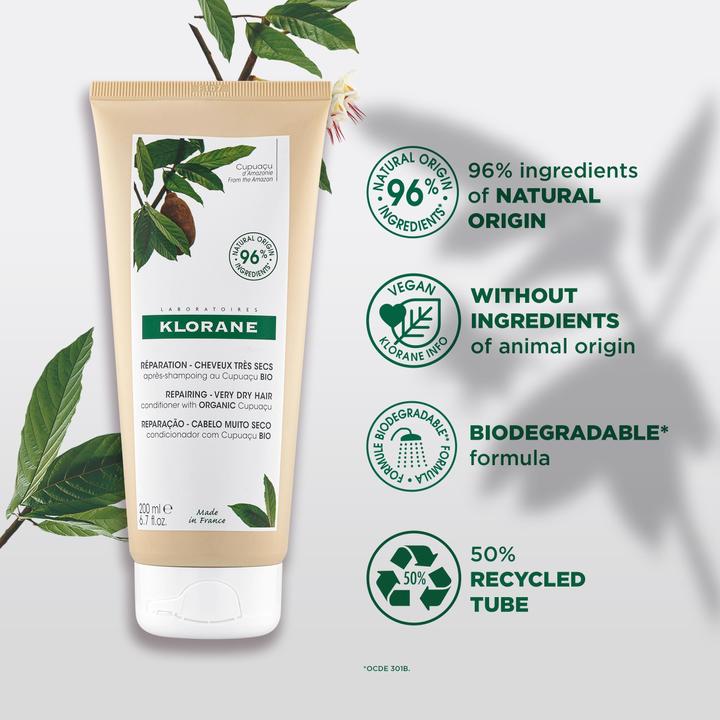 Produktbild Klorane Reparierendes Pflegebalsam mit BIO-Cupuaçu (200 ml)