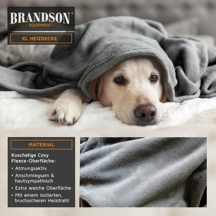 Image du produit Brandson Couverture chauffante (180 x 130 cm)