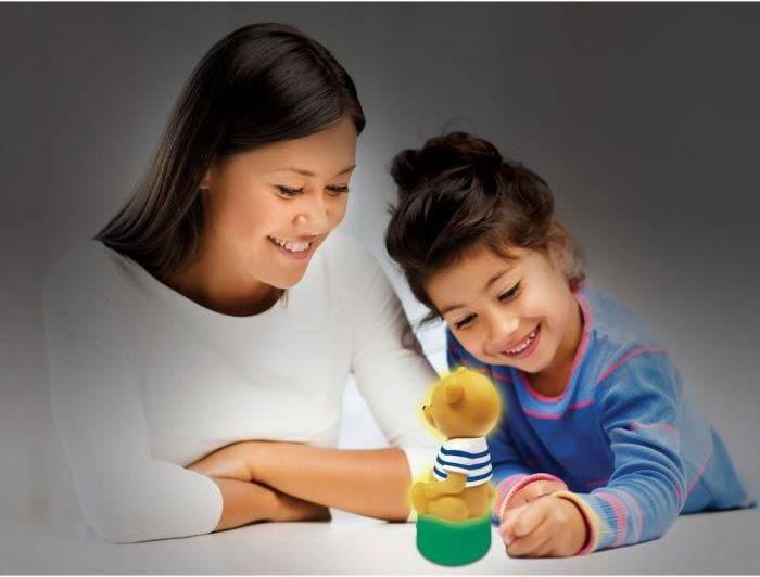 Immagine prodotto Lexibook Luce notturna e cantastorie orso polare 3D con musica e cambio di colore 17 cm (francese)