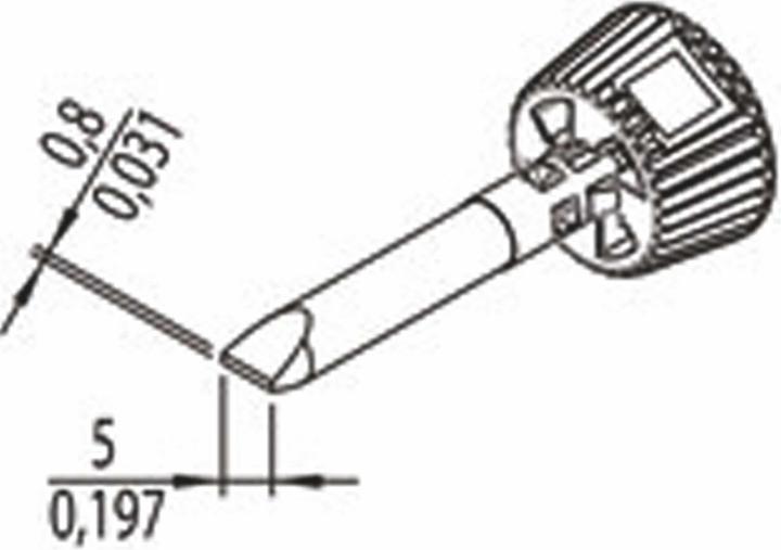 Produktbild 0142CDLF50/SB Lötspitze Spitzen-Grösse 5 mm Inhalt 1 St. (Lötspitze)