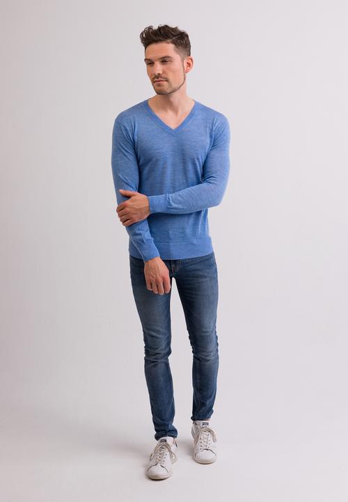 Actual product image Cash-Mere Kaschmir V-Ausschnitt Pullover (L)