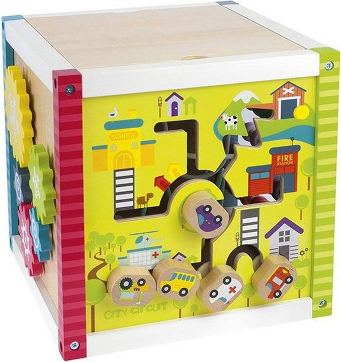 Produktbild Leomark Labyrinth Rätselwürfel Holz