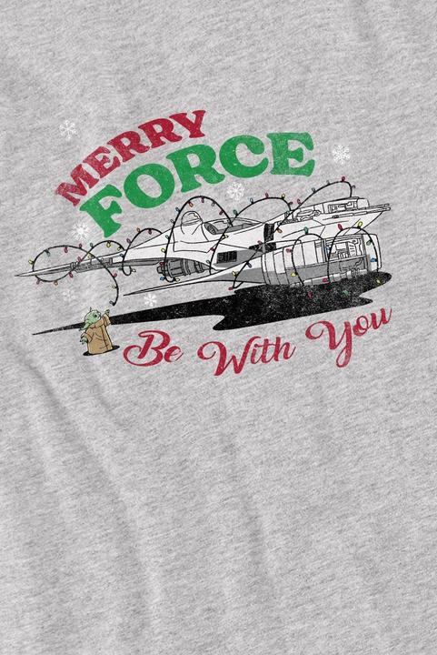 Immagine prodotto Star Wars Merry Force Be With You Maglietta Grogu Bambini (152, 158)