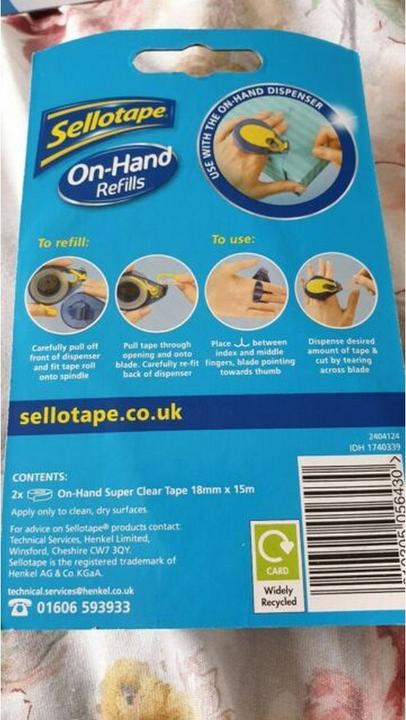 Produktbild Sellotape Nachfüllung 2Erpack (18 mm)