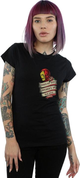 Immagine prodotto Iron Man Tattoo Journey Breast Print Maglietta Donna (S)
