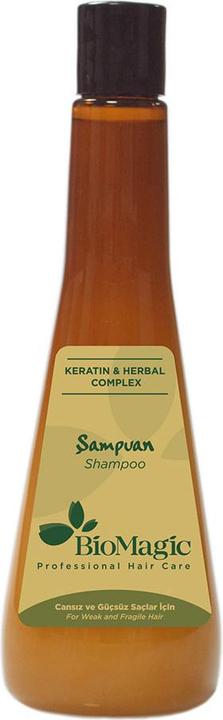 Produktbild Biomagic Shampoo für schwache und spröde Haare mit Keratin 300 ml - Biomagisch (300 ml, Flüssiges Shampoo)