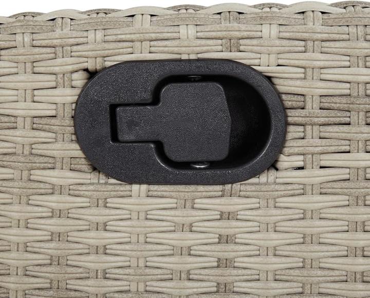 Immagine prodotto VidaXL Mobili da giardino set da pranzo set da giardino gruppo di sedute 7pcs grigio chiaro poly rattan (80 cm)