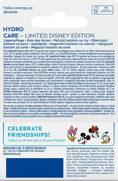 Image du produit Labello Disney Donald Duck Hydro Care (Sticks de soin)