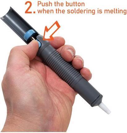 Actual product image Velleman Powerful desoldering suction pump
