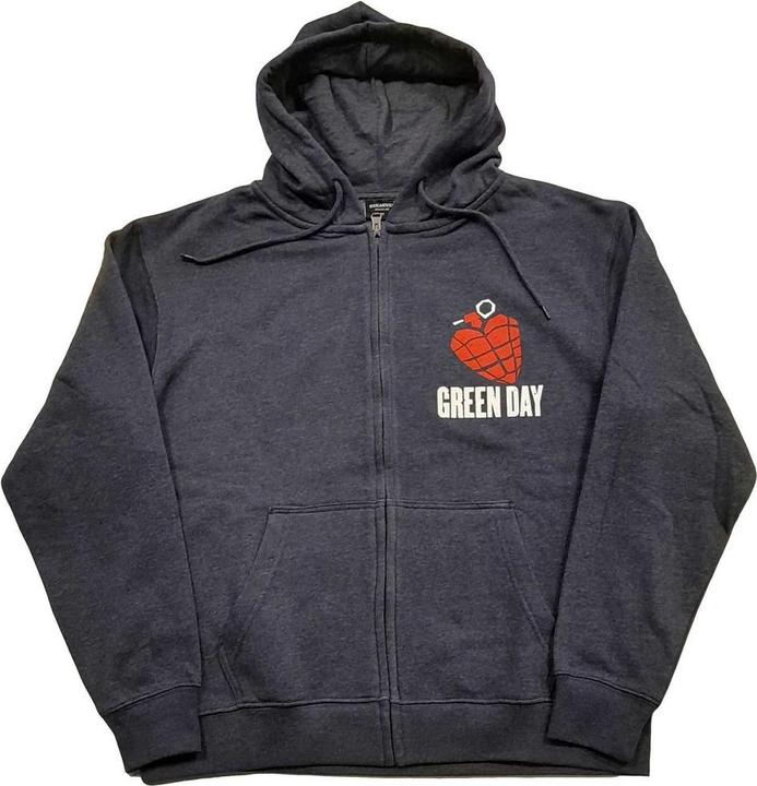 Produktbild Green Day American Idiot Hoodie mit durchgehendem Reissverschluss (L)