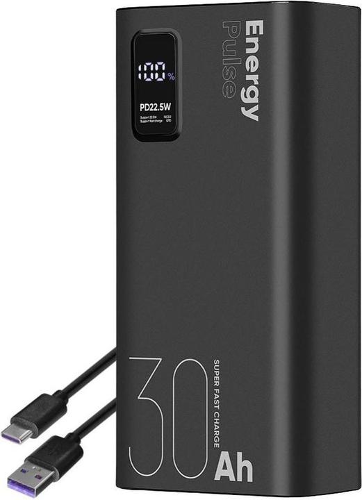 Actual product image Obal:Me EnergyPulse Powerbank 30000mAh 22.5W (30000 mAh, 23 W, 22.50 Wh)