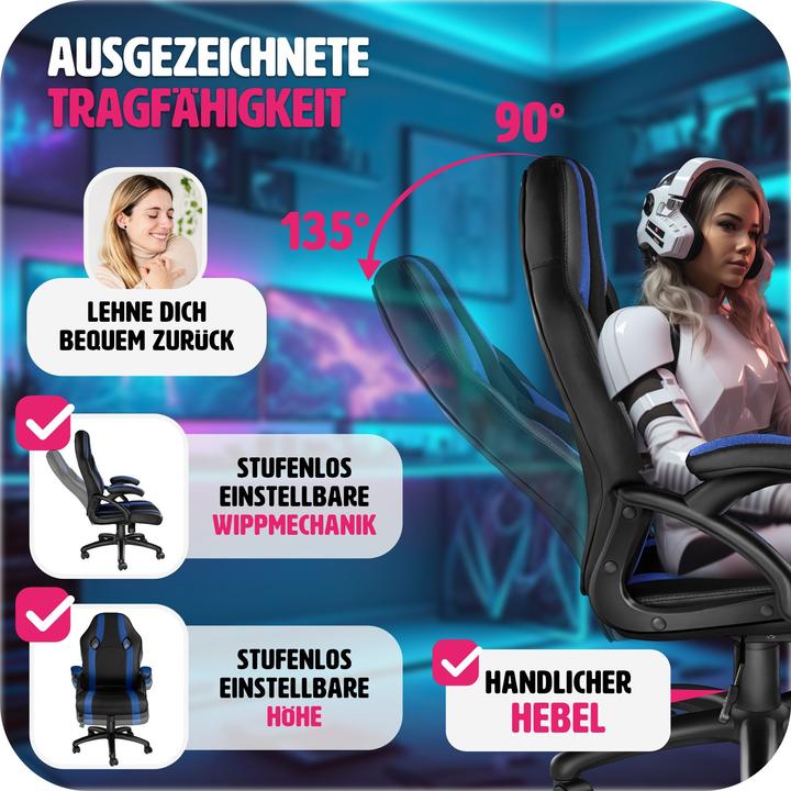 Image du produit tectake Chaise de bureau Goodman