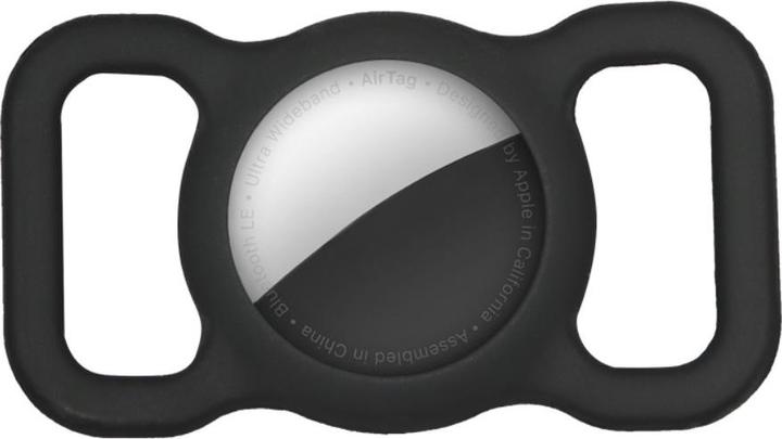 Actual product image Ueli Express Silicone Dog and Cat Collar Holder for Apple AirTag Black