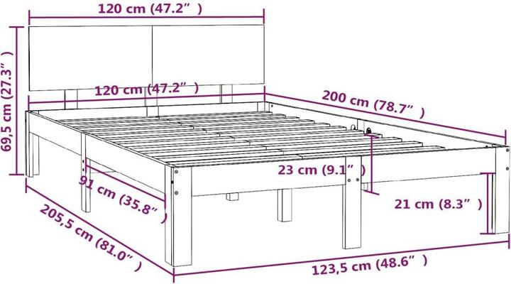 Actual product image VidaXL Valina (120 x 200 cm)