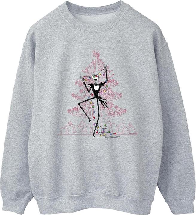 Disney The Nightmare Before Christmas Tree Pink Sweatshirt (L)